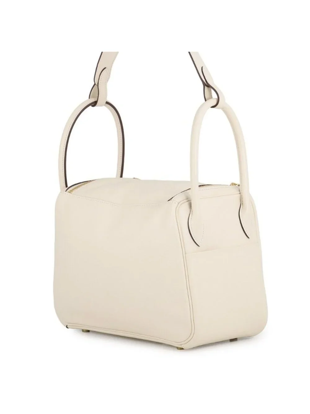 Hermes Lindy 26 Verso Cles Lime Gold Swift 2-Way Shoulder Bag